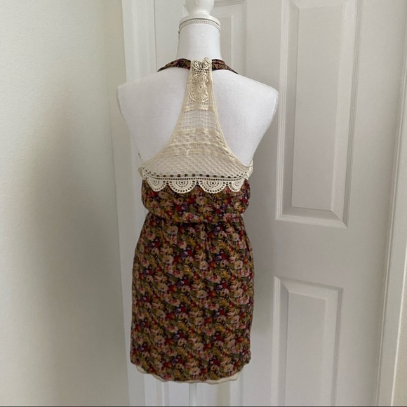 Lush Multicolored Crochet Racerback Dress Sm - Picture 7 of 10